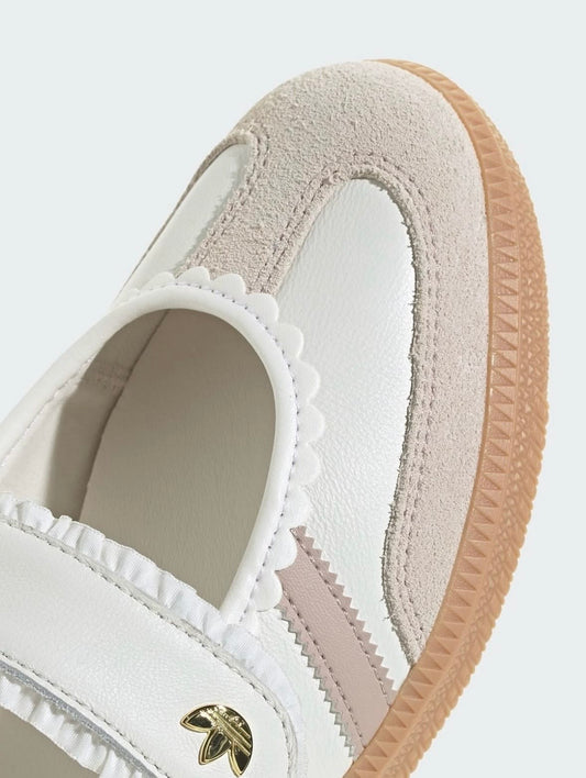 ADIDAS SAMBA WOMEN'S SNEAKER COLOR : White Flat