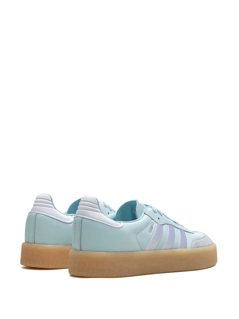 Adidas SambaE Almost Blue Silver Metallic Gum