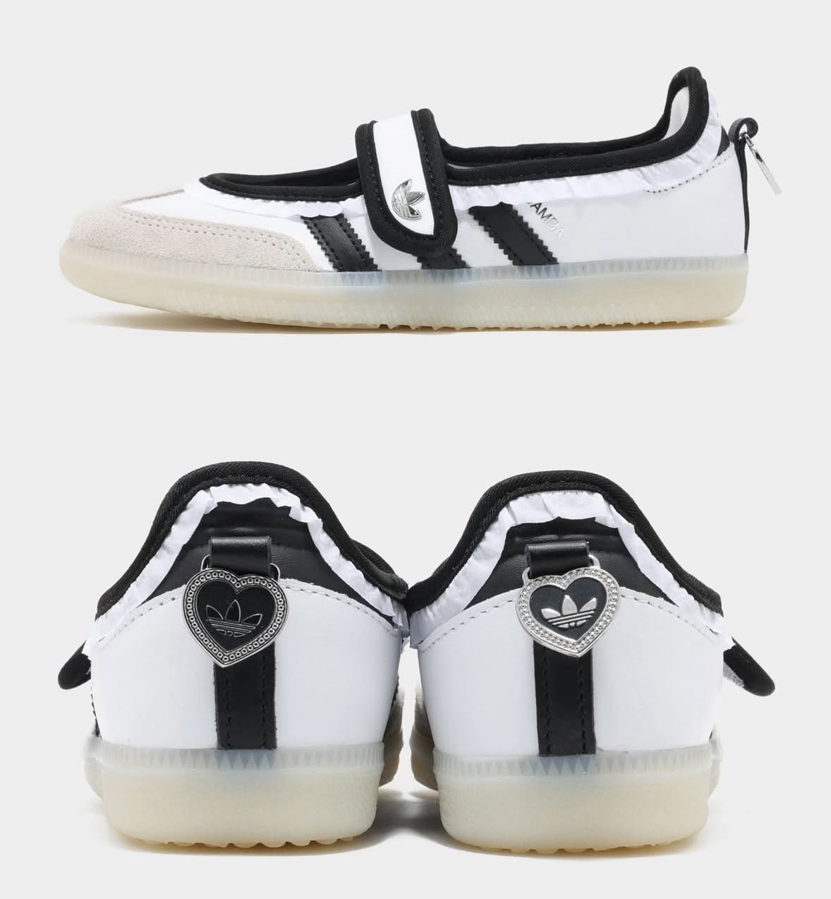 ADIDAS SAMBA WOMEN'S SNEAKER COLOR Leather ballet flats White