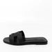Hermes Sandals Leather Flat Black