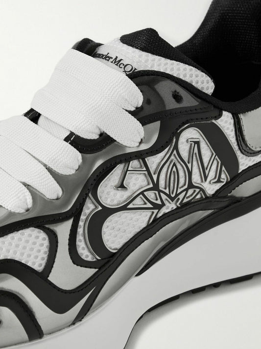 Alexander McQueen Runner Silver Black