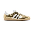 Adidas Samba Gold Metallic Cracked White