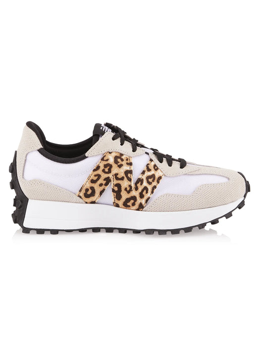 New Balance 327 White Leopard