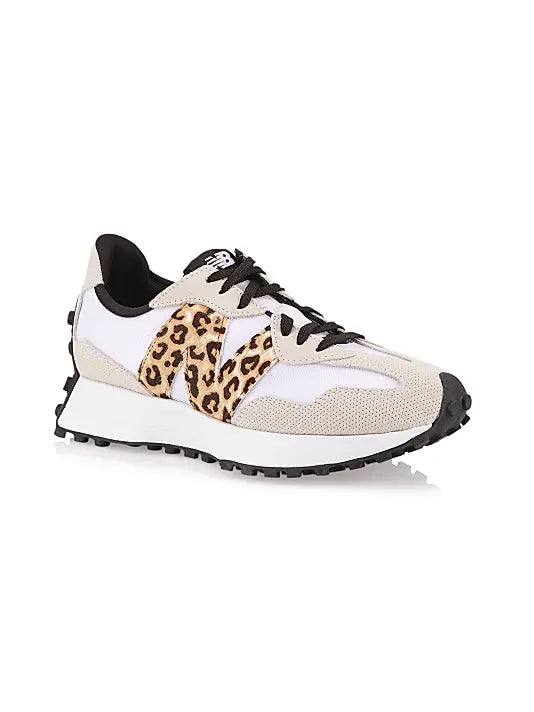 New Balance 327 White Leopard