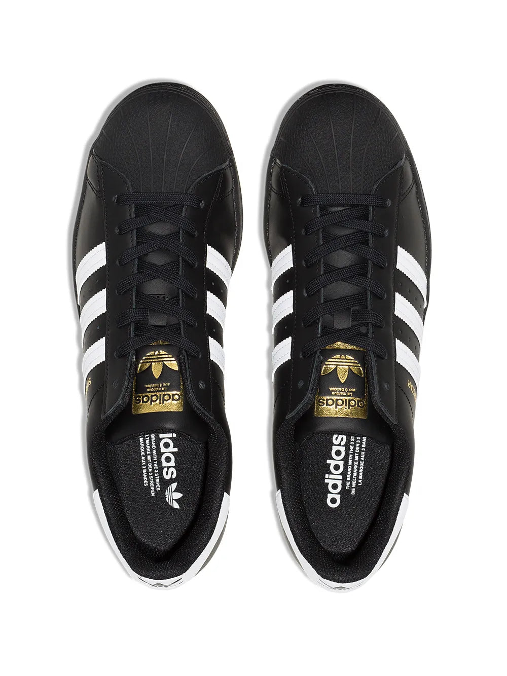 Adidas Super Star Core Black Cloud White Gold