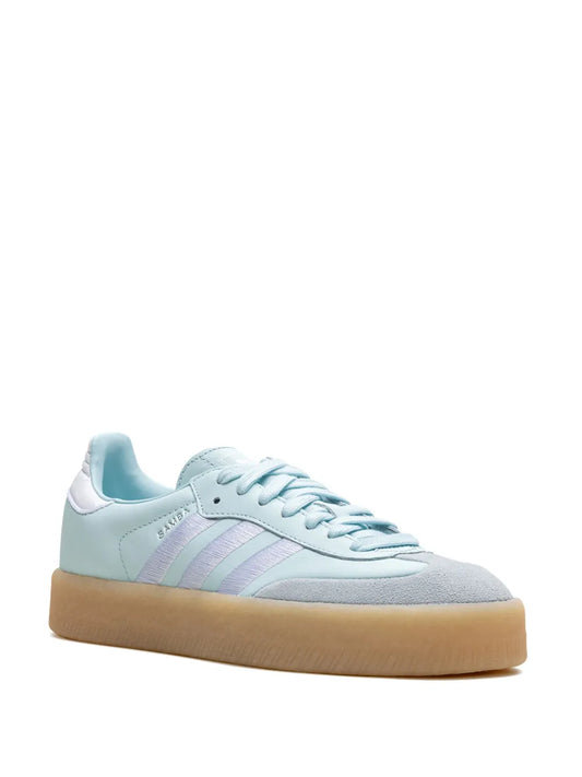 Adidas SambaE Almost Blue Silver Metallic Gum