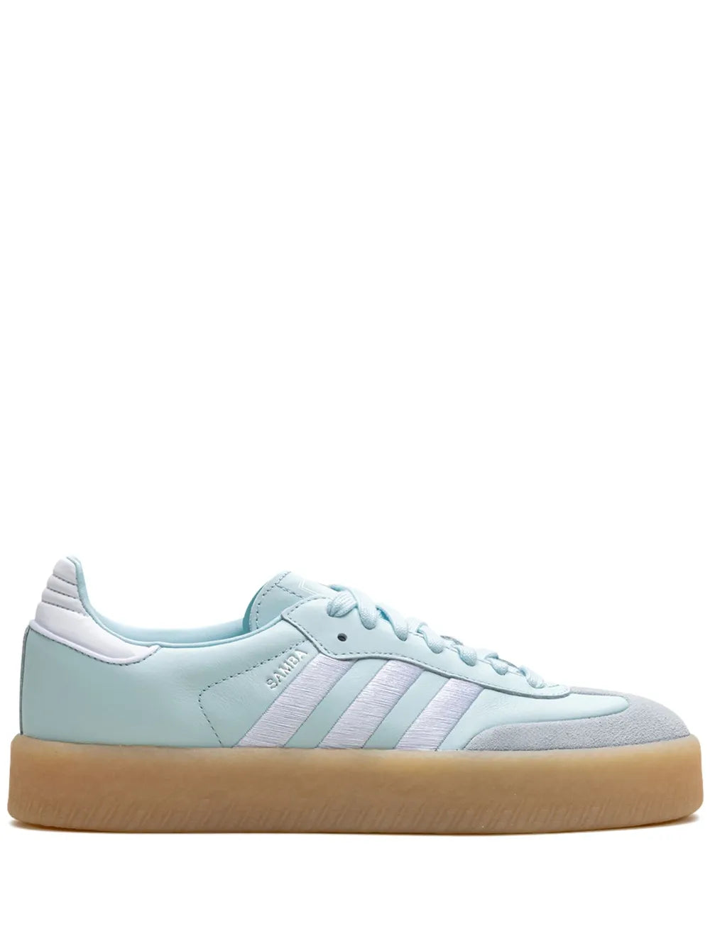 Adidas SambaE Almost Blue Silver Metallic Gum