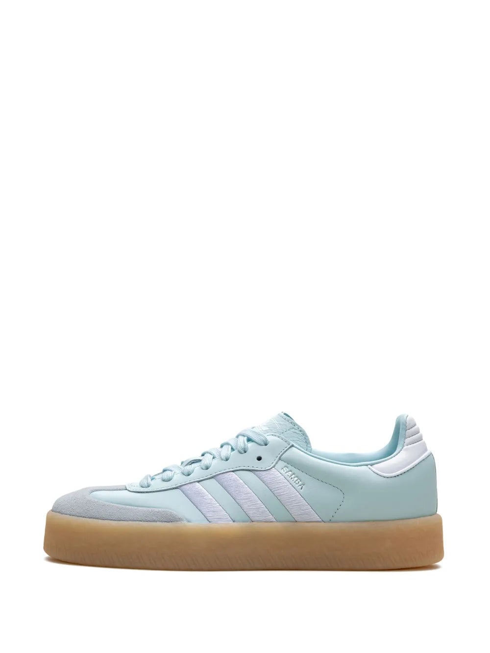 Adidas SambaE Almost Blue Silver Metallic Gum