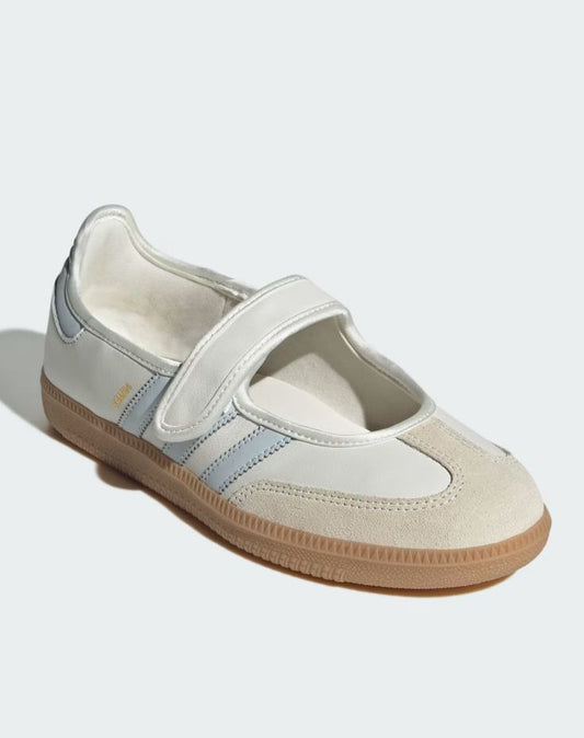 ADIDAS SAMBA JANE WOMEN'S SNEAKER COLOR : Cloud white Halo Blue