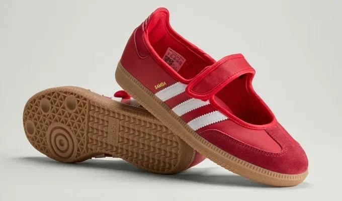 ADIDAS SAMBA JANE WOMEN'S SNEAKER COLOR : Scarlet Gum