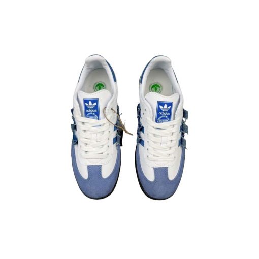 Adidas Samba White With Blue Denim Jeans OG