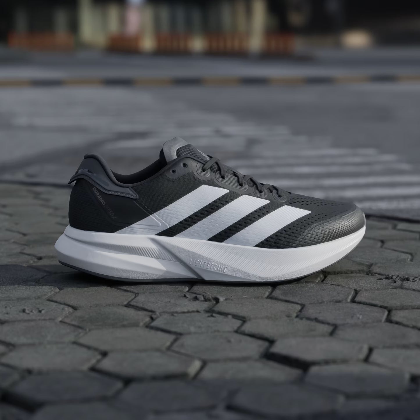 Adidas Duramo Speed Black White Stripes&Sole