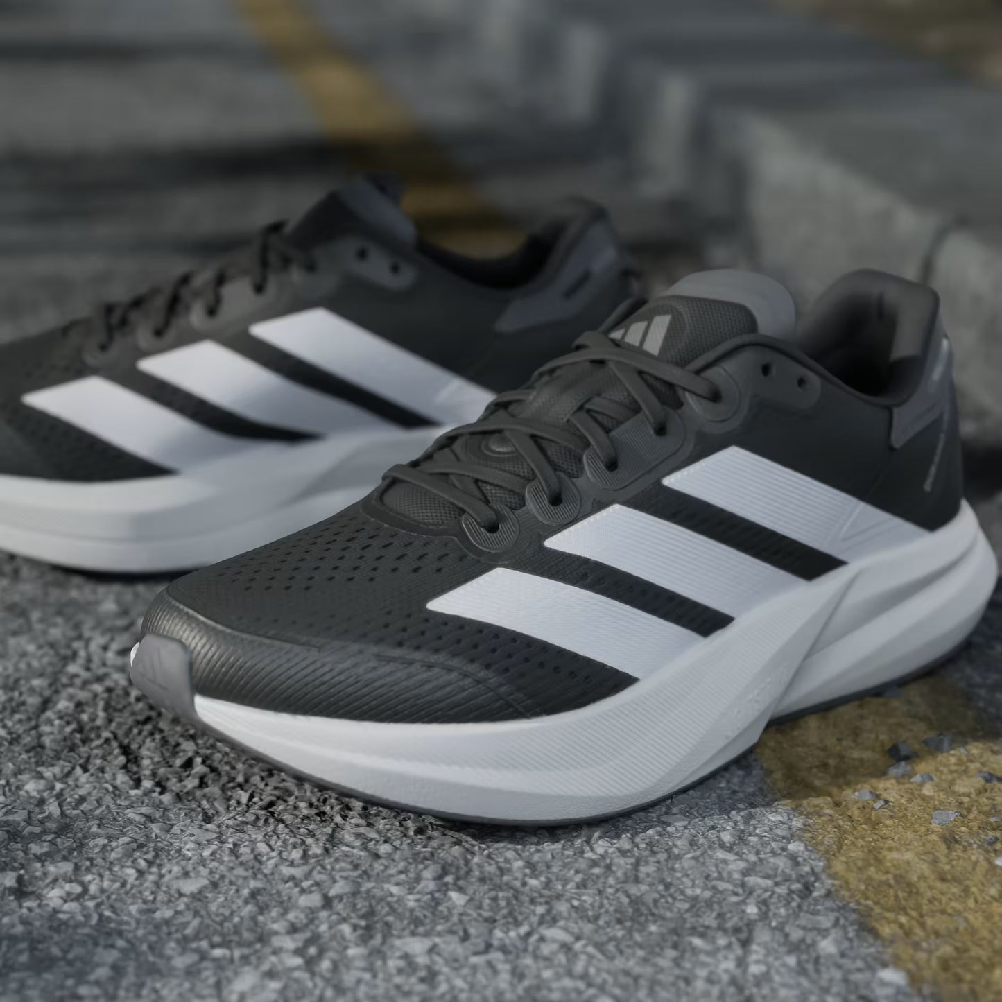 Adidas Duramo Speed Black White Stripes&Sole
