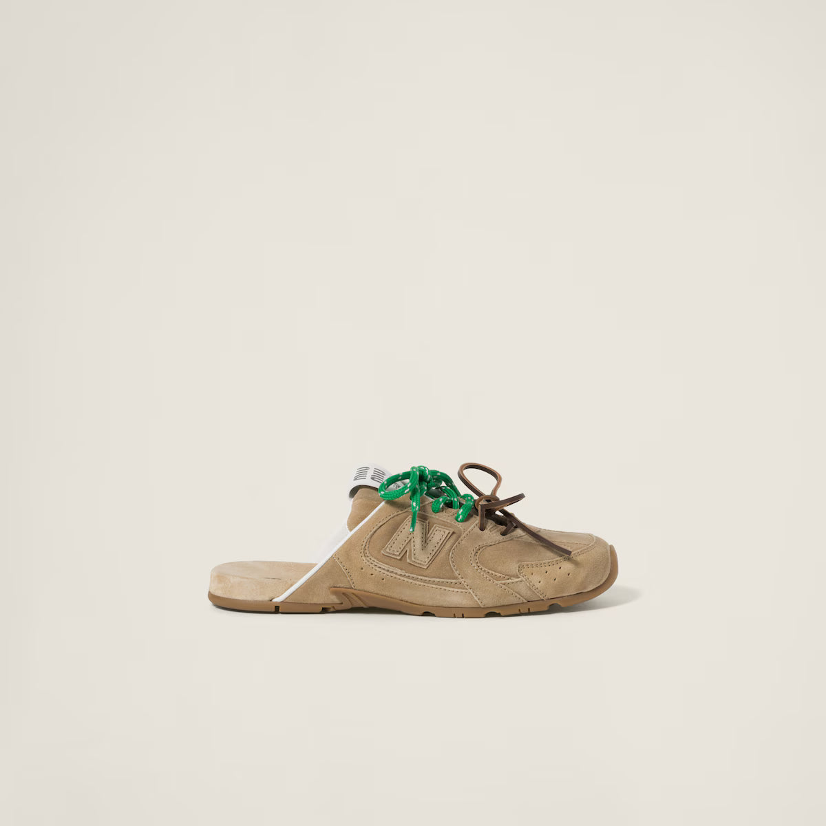 New Balance Miu Miu Ecru 530SL Mule