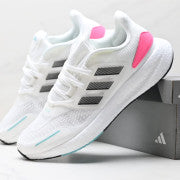 Adidas PureBoost 22 White Black Fuchsia