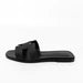 Hermes Sandals Leather Flat Black