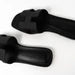 Hermes Sandals Leather Flat Black