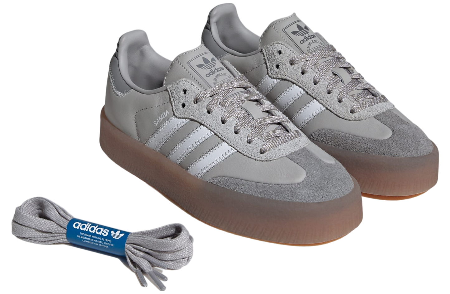 Adidas SambaE Grey Cloud White Gum