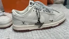 Nike Dunk Low x Louis Vuitton White Brown Logo & Outsole