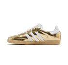 Adidas Samba Gold Metallic Cracked White